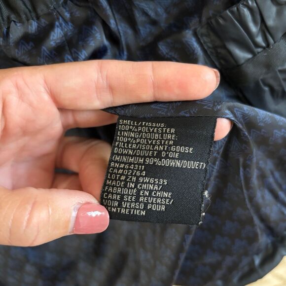 Rainforest Women's Goose Down Packable Puffer Travel Coat Jacket Black Small - Picture 10 of 11